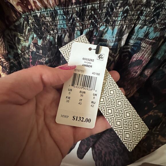 NWT $132 Amoressa Swimwear by Miraclesuit Small Bengal Hydra Amber Cover-Up - Picture 3 of 3